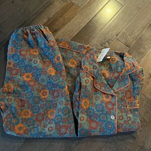 Colorful Floral Women's Pajama Set